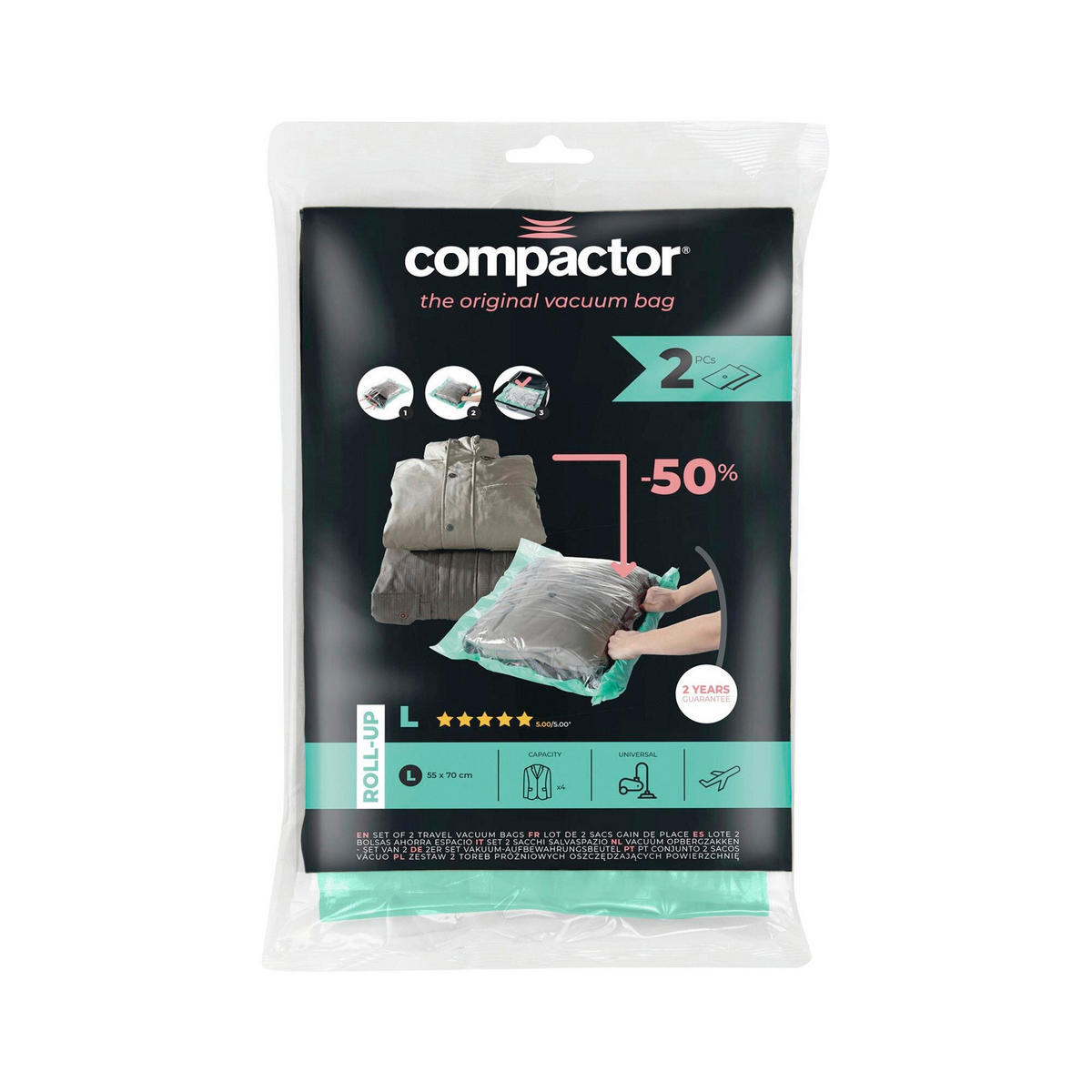 TAŠKA NA USCHOVÁNÍ - světle zelená, Basics, plast (55/70cm)