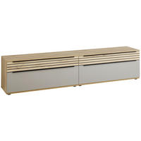 LOWBOARD Grau, Buchefarben  240/54/45 cm  - Buchefarben/Schwarz, KONVENTIONELL, Holzwerkstoff/Kunststoff (240/54/45cm) - Venda