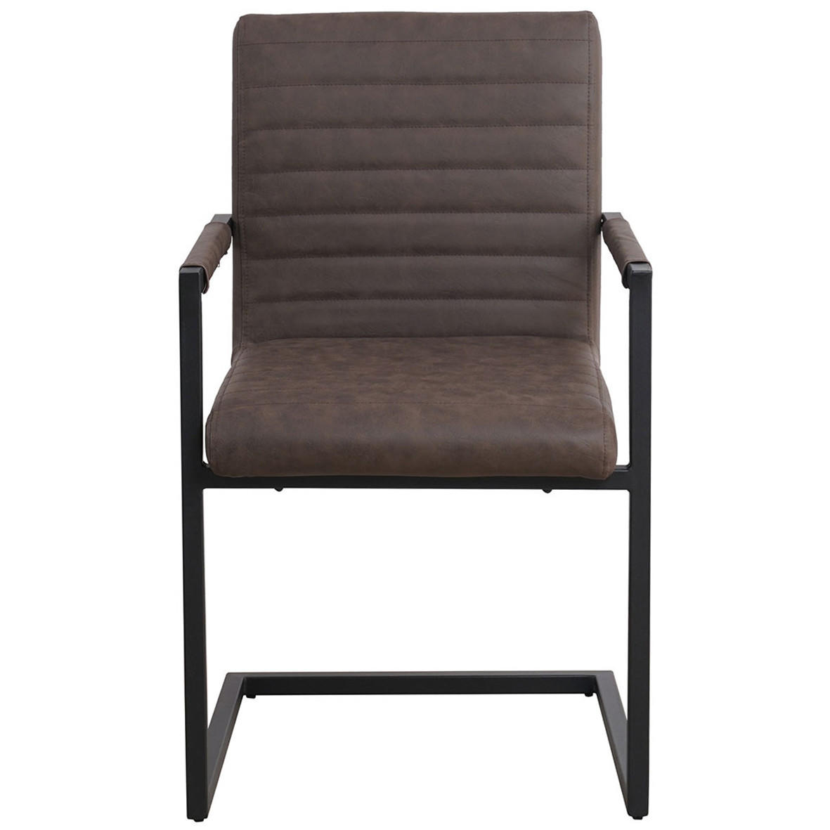 SADA STOLIČIEK S PODRÚČKAMI 2 kus - hnedá/svetlohnedá, Lifestyle, kov/textil (54/86/57cm) - MID.YOU