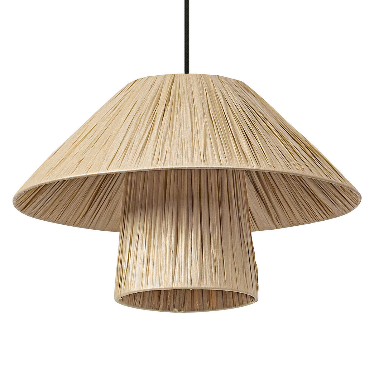 HÄNGELEUCHTE 40/120 cm  - Braun, Natur, Naturmaterialien/Metall (40/120cm) - Osram