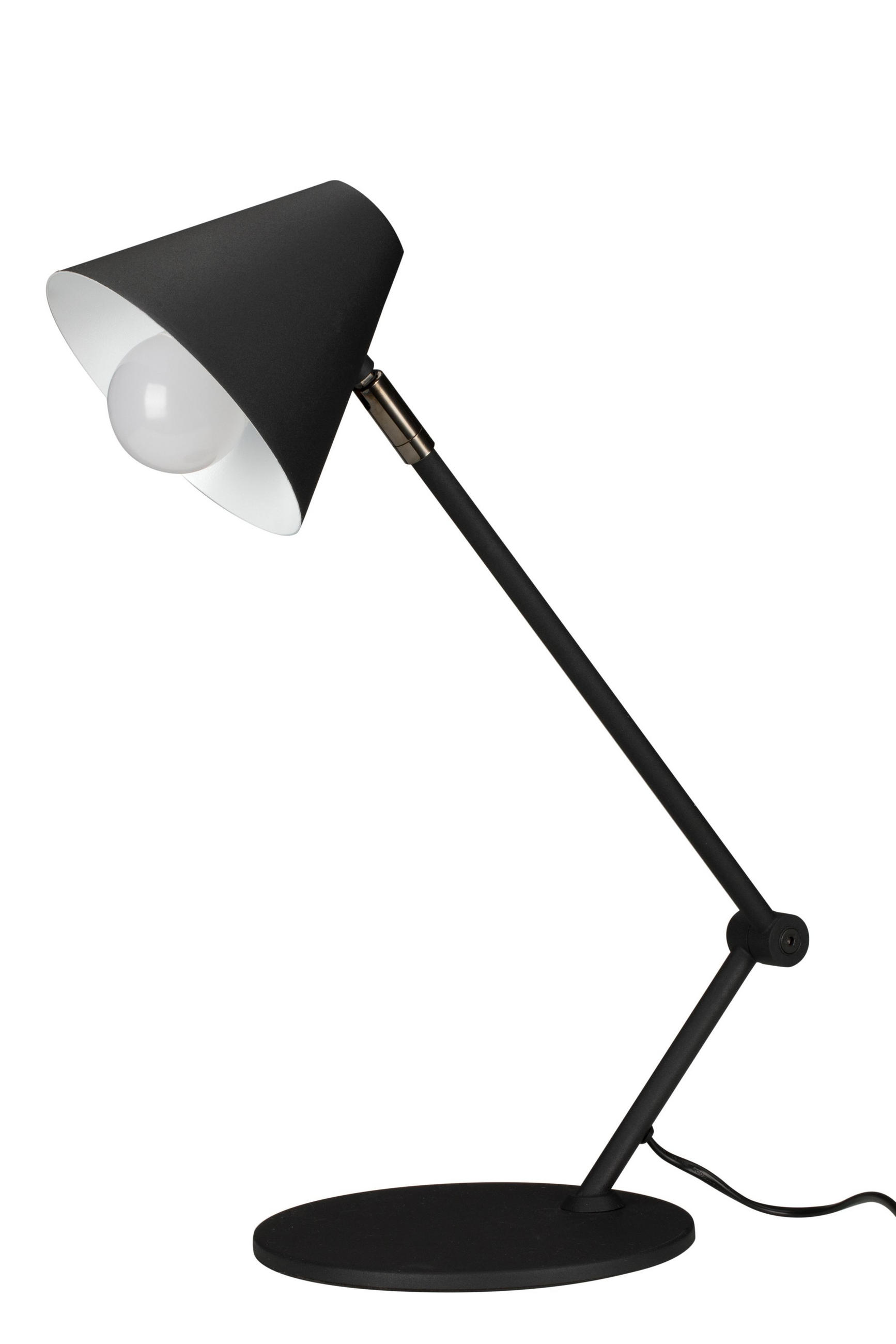 Thumbnail - Novel Tischleuchte, Schwarz, Metall, Uni,Uni, rund,rund, 20x30-60x45 cm, RoHS, Bsci, Schnurschalter, Lampen & Leuchten, ...