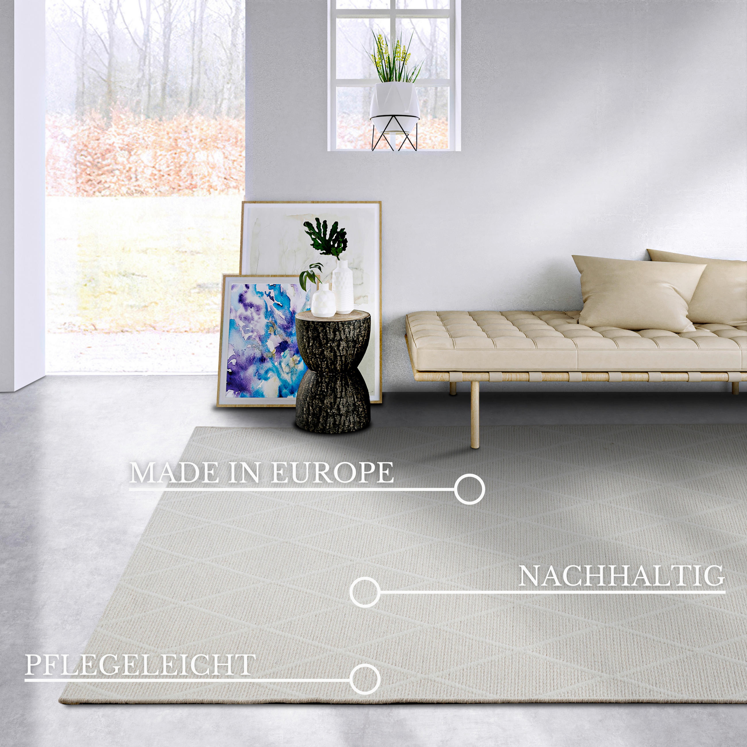 WEBTEPPICH 200/290 cm Kollektion 1843 Creme  - Creme, Basics, Kunststoff/Textil (200/290cm) - Villeroy & Boch