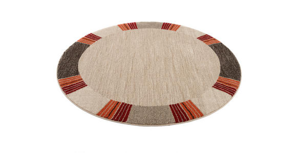 WEBTEPPICH 120 cm Palazzo Lobo Braun, Beige - Beige/Braun, KONVENTIONELL, Textil (120cm) - Novel