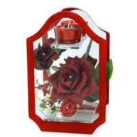 TEELICHTHALTER  - Rot, Basics, Glas (14/22cm)