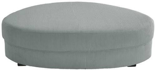 HOCKER Cord Hellblau  - Schwarz/Hellblau, Design, Kunststoff/Textil (150/38/96cm) - Livetastic