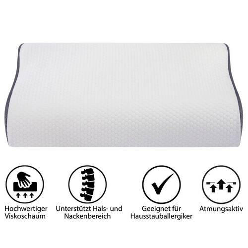 NACKENSTÜTZKISSEN  40/60 cm  - Weiß, Basics, Textil (40/60cm) - MID.YOU