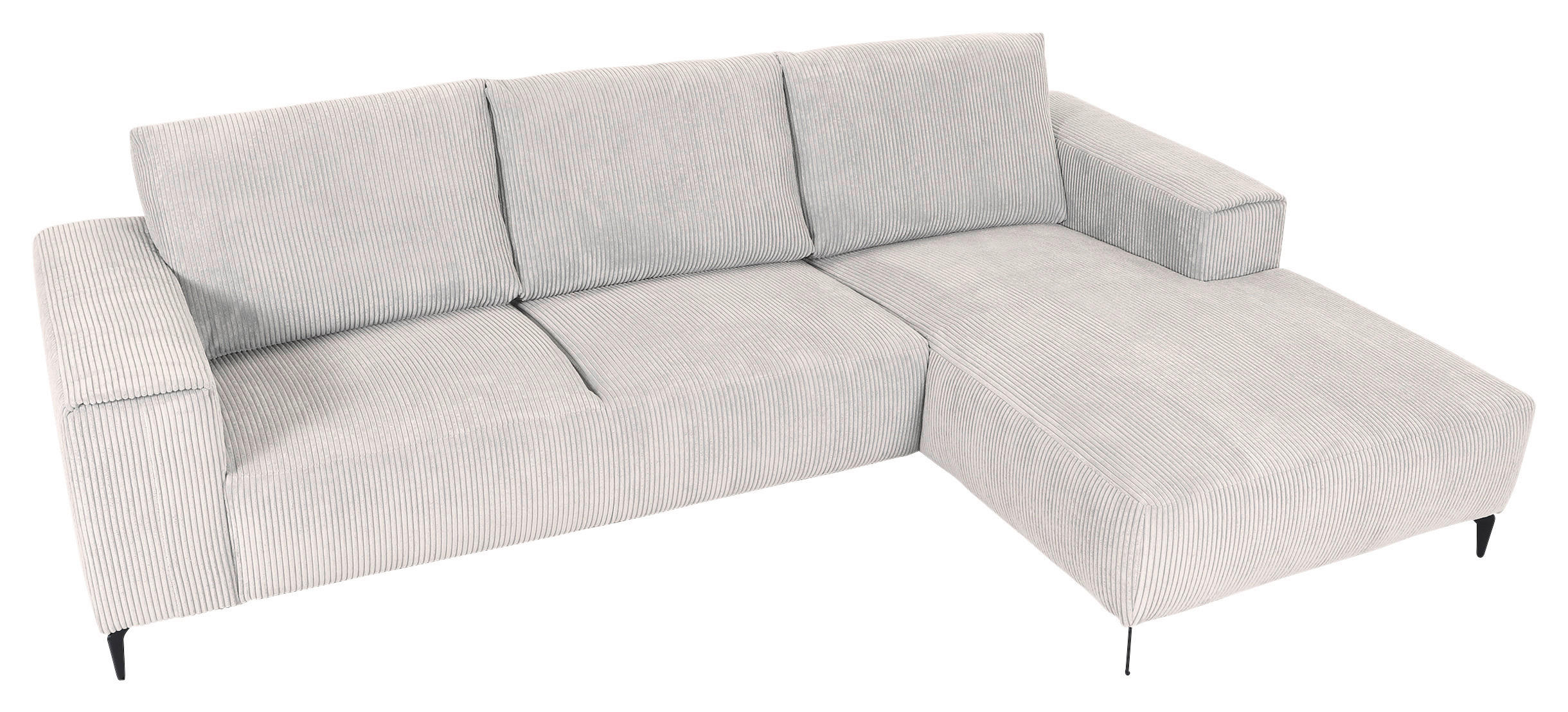 Thumbnail - Carryhome Ecksofa, Natur, Textil, 2-3-Sitzer, Füllung: Schaumstoff, Ottomane rechts, L-Form, 285x170 cm, seitenverkehrt ...