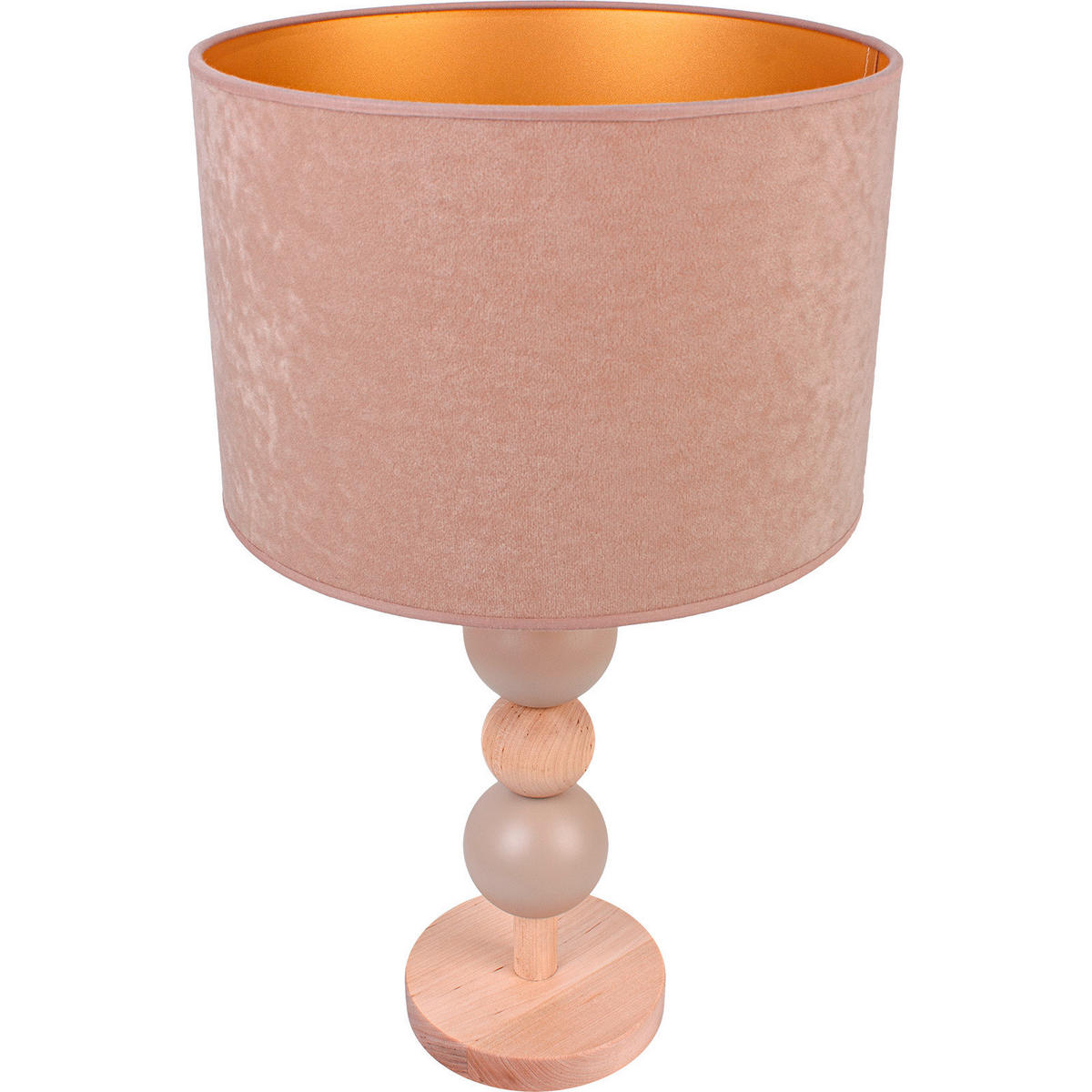KINDERTISCHLEUCHTE 30,7/53 cm   - Beige/Goldfarben, Natur, Holz (30,7/53cm)