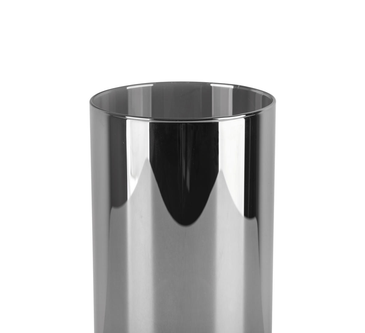 LED-TISCHLEUCHTE 10/20 cm   - Chromfarben/Schwarz, Basics, Glas/Metall (10/20cm) - Novel
