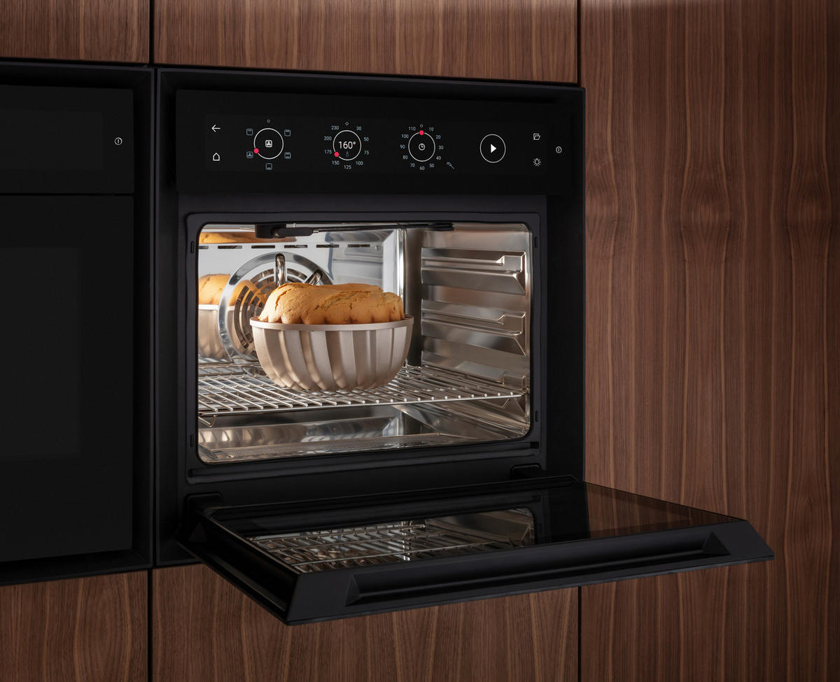 DAMPFBACKOFEN XBO  - Schwarz, MODERN, Glas/Metall (59,5/59,5/58cm) - Bora