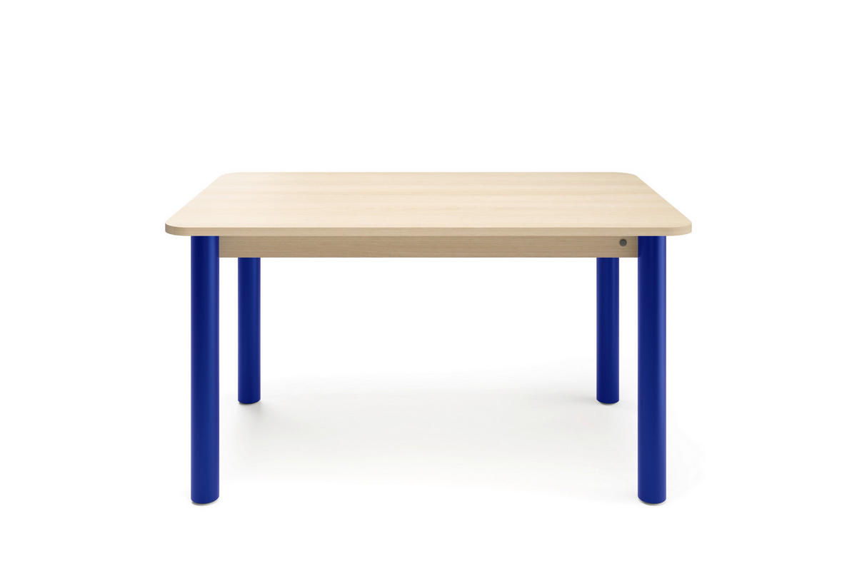ESSTISCH in Metall, Holzwerkstoff 140/90/76 cm   - Hellbraun/Blau, Natur, Holzwerkstoff/Metall (140/90/76cm) - Tom Tailor