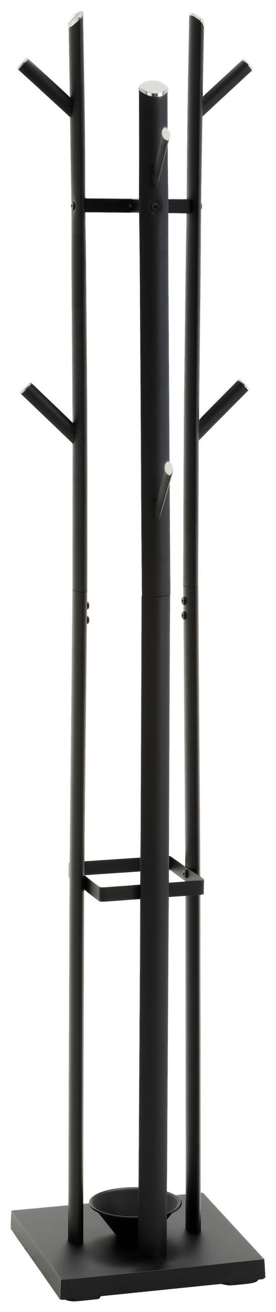 KLEIDERSTÄNDER in Schwarz 35,5/173/28,5 cm   - Schwarz, Basics, Metall (35,5/173/28,5cm) - Xora
