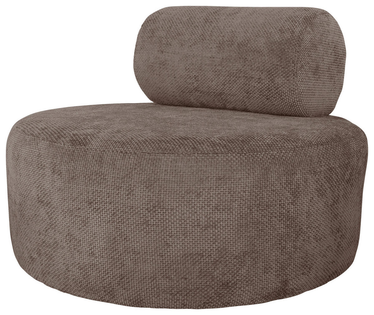 SESSEL in Struktur Hellbraun  - Hellbraun/Schwarz, Basics, Textil/Metall (88/70/88cm) - Livetastic