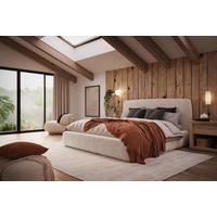 POLSTERBETT 180/200 cm  in Beige  - Beige, Modern, Holz/Holzwerkstoff (180/200cm) - MID.YOU
