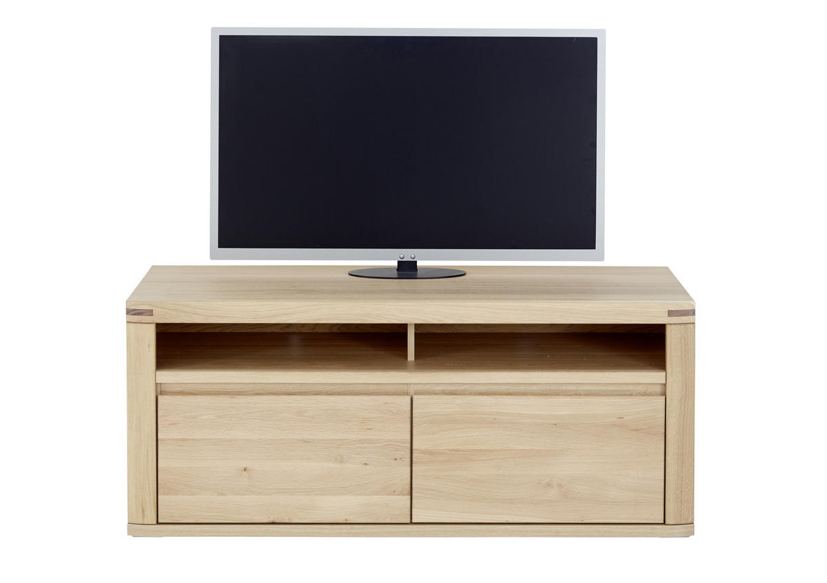 LOWBOARD  in 134/57/50 cm  - Alteiche/Grau, Konventionell, Holz/Holzwerkstoff (134/57/50cm) - Voleo