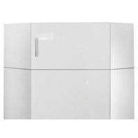 ÖVERSKÅP 80/40/80 cm   - vit/kromfärg, Klassisk, trämaterial/plast (80/40/80cm) - Xora