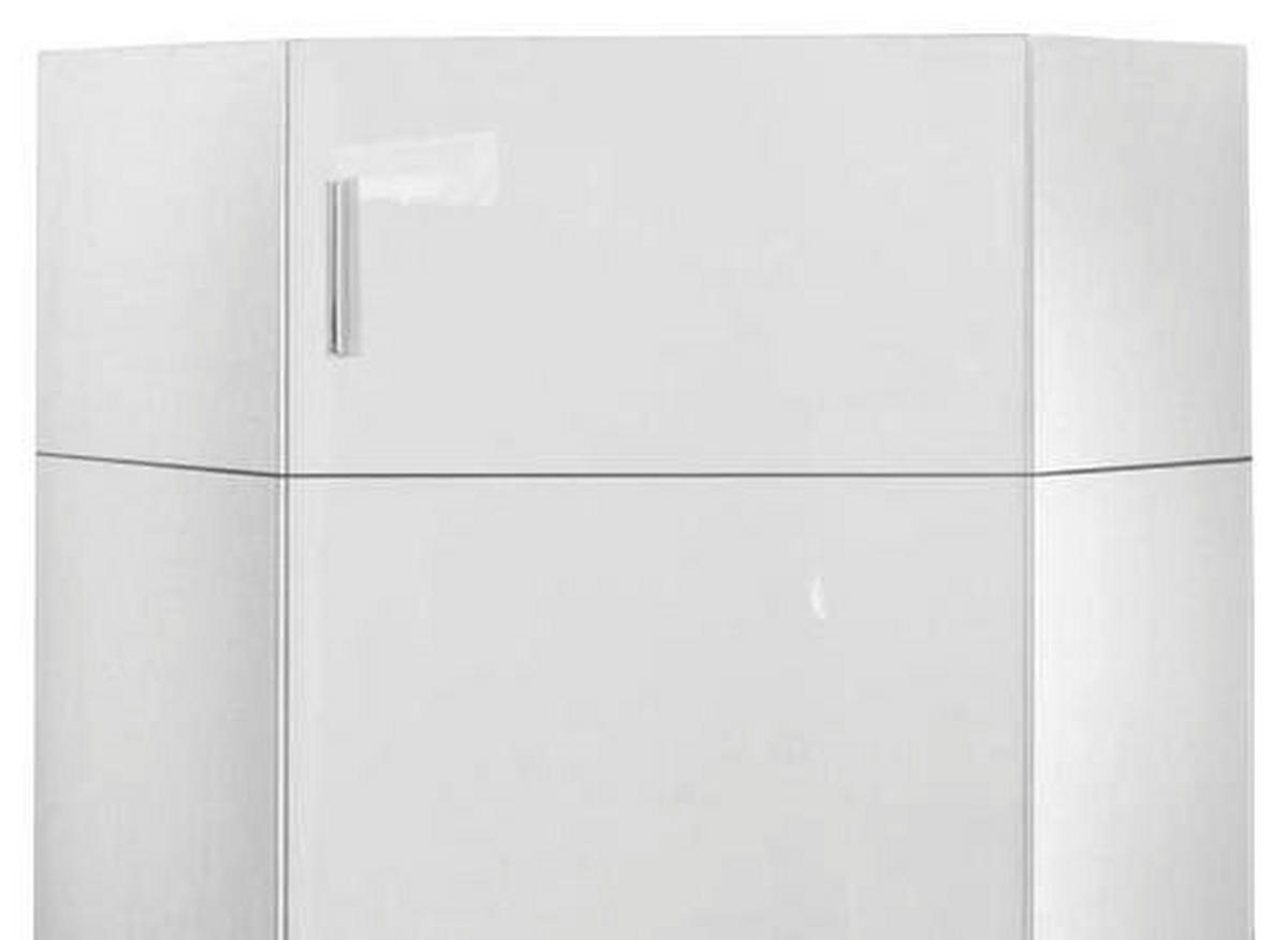 ÖVERSKÅP 80/40/80 cm   - vit/kromfärg, Klassisk, trämaterial/plast (80/40/80cm) - Xora