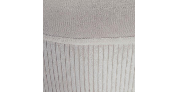 HOCKER Cord, Plüsch Naturfarben  - Schwarz/Naturfarben, KONVENTIONELL, Kunststoff/Textil (75/38cm) - Carryhome