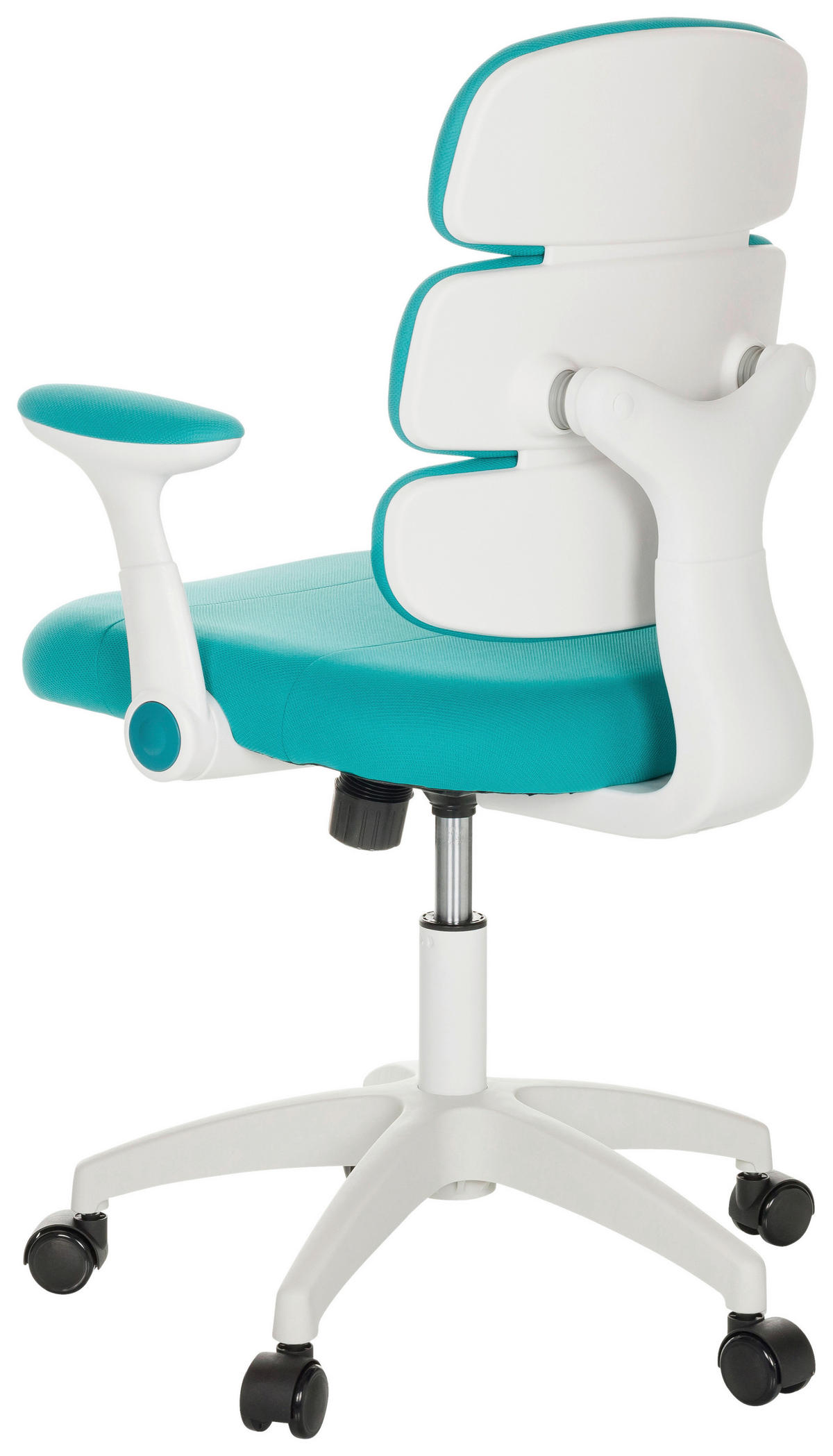 MLADINSKI VRTLJIVI STOL tekstil modra  - modra/bela, Basics, umetna masa/tekstil (62/86-97/62cm) - MID.YOU