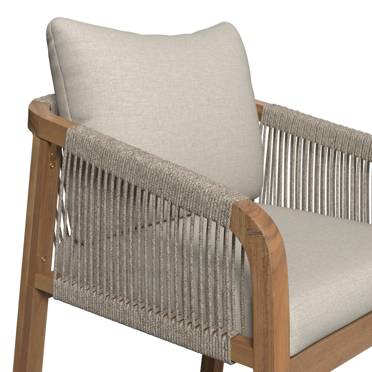 GARTENSTUHL in Holz Akaziefarben, Beige  - Beige/Akaziefarben, Natur, Holz (58/77/62cm) - Ambia Garden