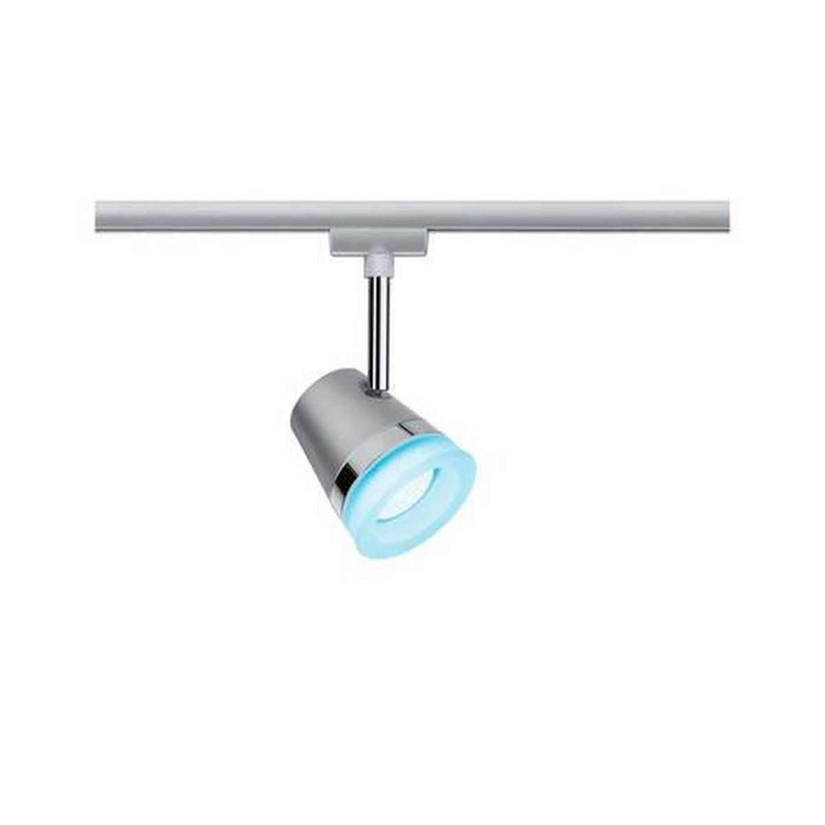 SCHIENENSYSTEM-STRAHLER URail 8,5/18,5 cm   - Chromfarben, Basics, Kunststoff/Metall (8,5/18,5cm) - Paulmann