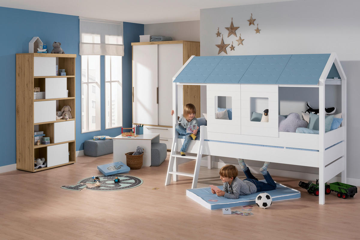HAUSBETT 90/200 cm Weiss  - Weiss, Konventionell, Holzwerkstoff (90/200cm) - Paidi