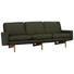DREISITZER-SOFA in Textil Dunkelgrün - Dunkelgrün, Design, Holz/Textil (216/76/76cm) DREISITZER-SOFA in Textil Dunkelgrün - Dunkelgrün, Design, Holz/Textil (216/76/76cm)