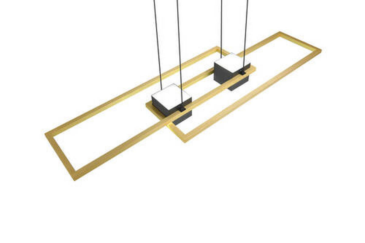 LED-HÄNGELEUCHTE 100/28/150 cm    - Messingfarben/Goldfarben, Design, Metall (100/28/150cm) - Trio Leuchten