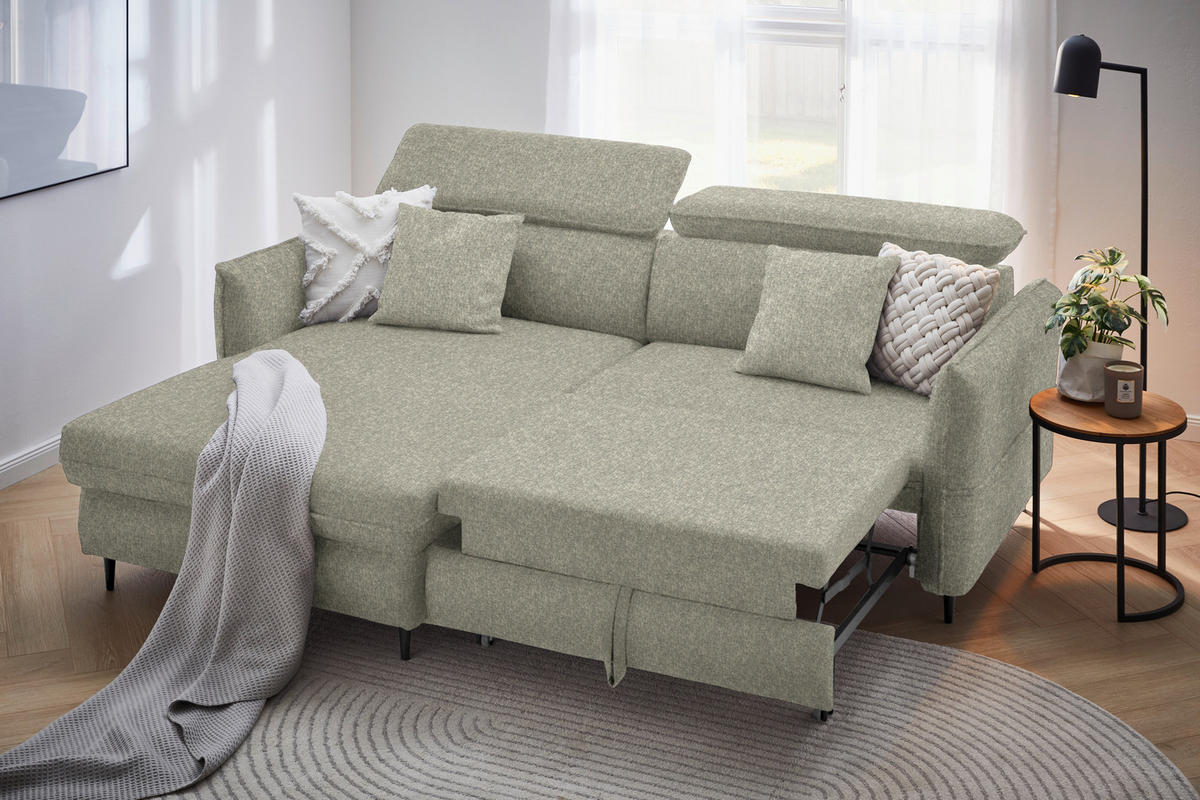 KUTNA GARNITURA tekstil  taupe   - crna/taupe, Design, tekstil/drvo (185/232cm) - Stylife