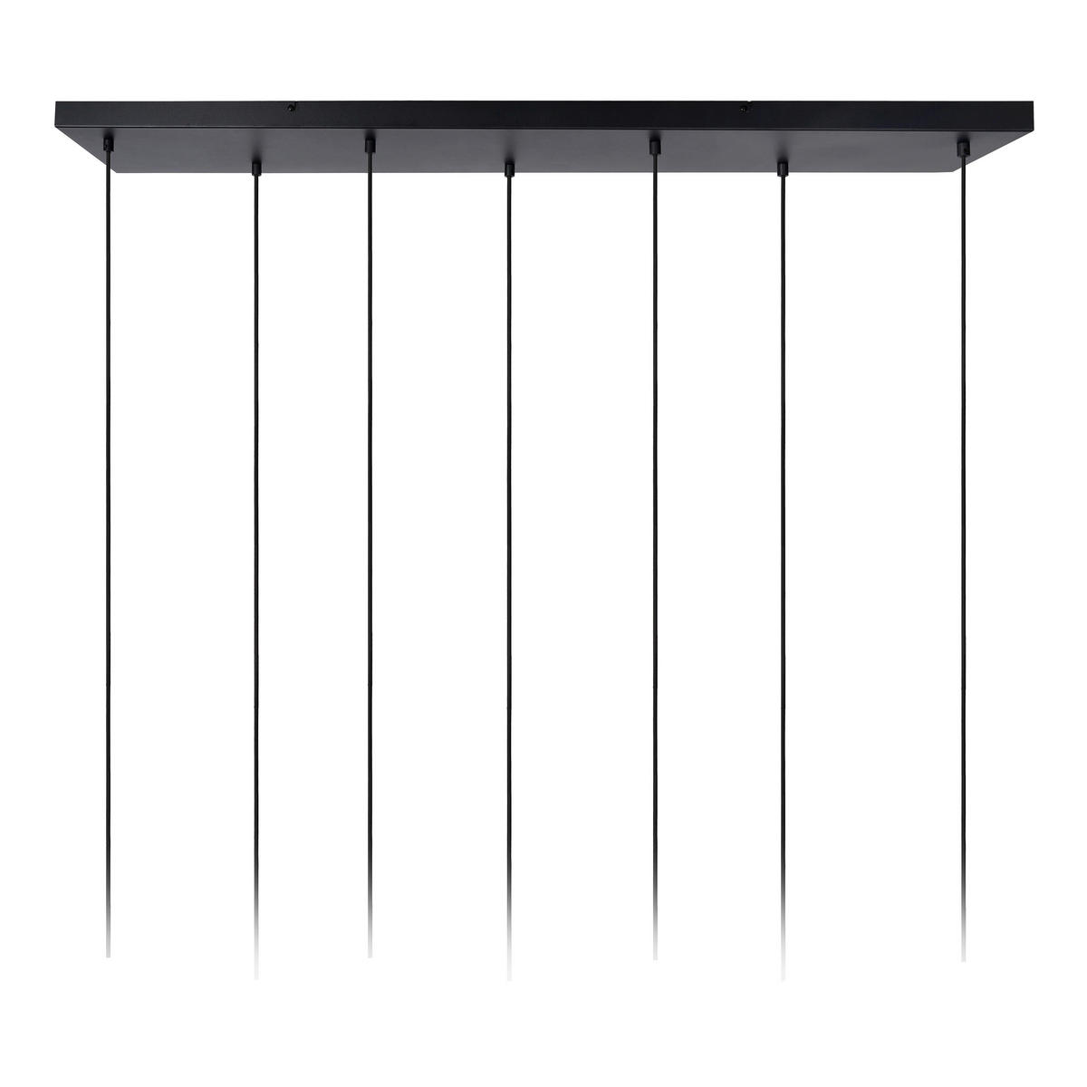HÄNGELEUCHTE Coralie 132/25/150 cm   - Transparent, Design, Glas (132/25/150cm) - Lucide