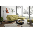 ECKSOFA  in Flachgewebe Hellgrün  279-327/176-217 cm  - Schwarz/Hellgrün, Design, Textil/Metall (279-327/176-217cm) - Dieter Knoll