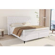 BOXSPRINGBETT 160/200 cm  in Greige  - Greige/Schwarz, KONVENTIONELL, Textil/Metall (160/200cm) - Carryhome