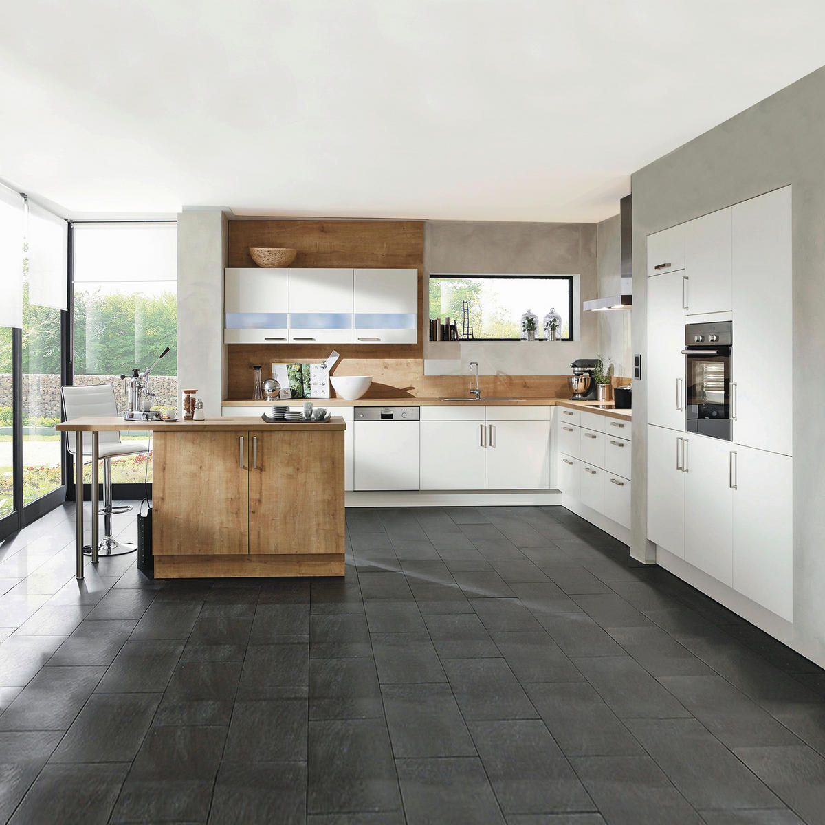 EINBAUKÜCHE   - Design, Holzwerkstoff - Novel