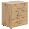NACHTSCHRANK  - Silberfarben/Grauweiß, Basics, Holzwerkstoff/Kunststoff (50/54/35cm)