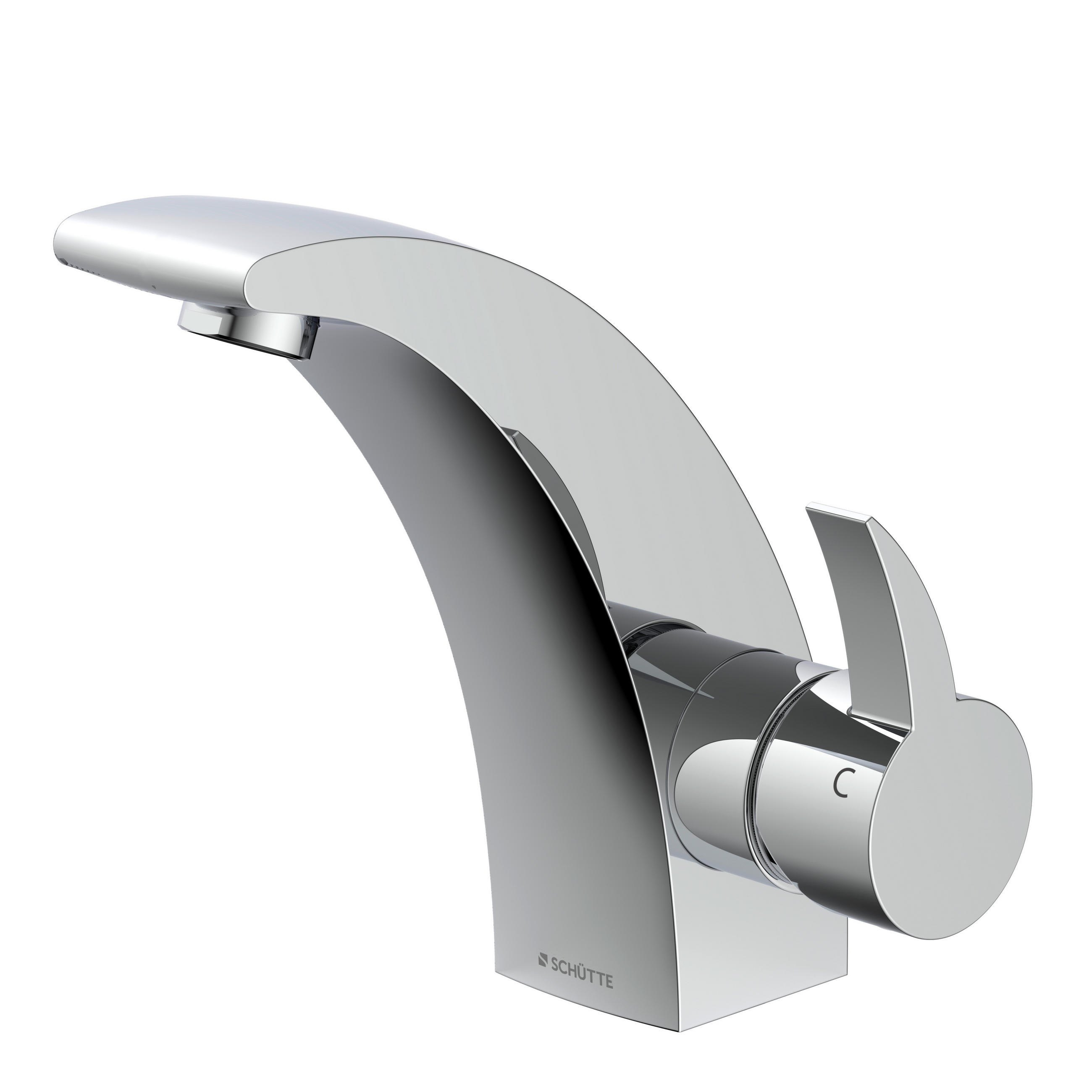 WASCHTISCHARMATUR 98100  - Chromfarben, Basics, Metall (5,0/17,0/15,0cm) - Schütte
