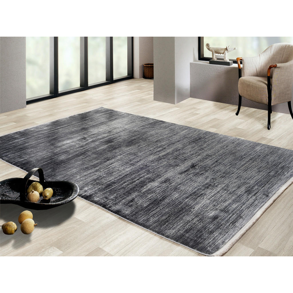 Thumbnail - Dieter Knoll Webteppich Brest, Grau, Dunkelgrau, Textil, rechteckig, 120x180 cm, in verschiedenen Größen erhältlich, Tep...