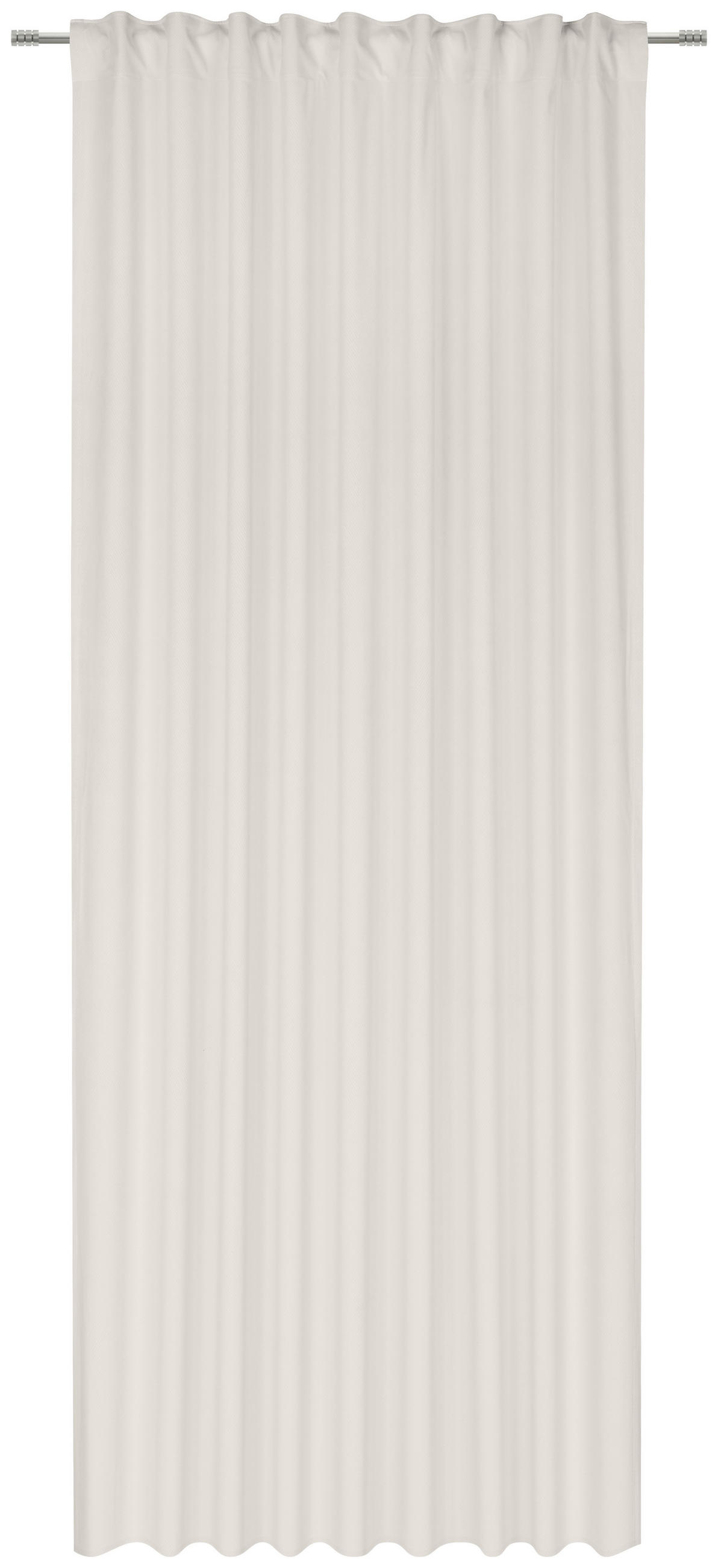 GARDINLÄNGD halvtransparent  - vit, Klassisk, textil (140/245cm) - Esposa