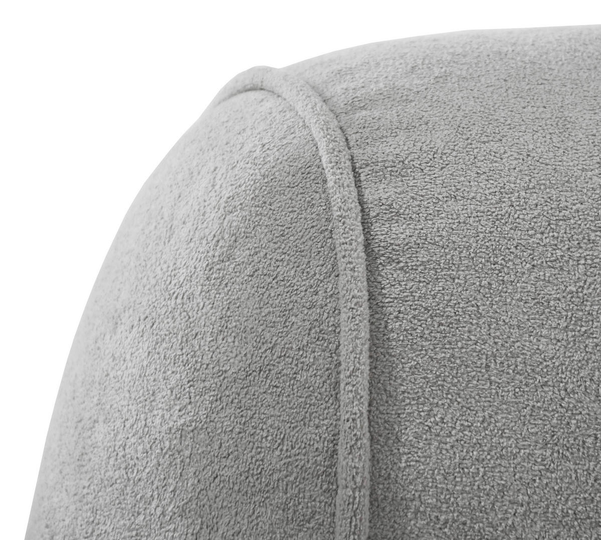 SCHLAFSOFA Chenille Hellgrau  inkl. Zierkissen, Rückenkissen, Bettkasten, Schlaffunktion, Rücken echt, Liegefläche im Originalstoff  - Hellgrau/Schwarz, KONVENTIONELL, Kunststoff/Textil (257/96/110cm) - Milino