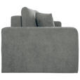 2-SITZER-SOFA in Chenille Grau  - Schwarz/Grau, KONVENTIONELL, Kunststoff/Textil (233/90/110cm) - Carryhome