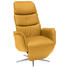 RELAXSESSEL in Leder Gelb - Chromfarben/Gelb, Design, Leder/Metall (80/118/88cm) - Welnova RELAXSESSEL in Leder Gelb - Chromfarben/Gelb, Design, Leder/Metall (80/118/88cm) - Welnova