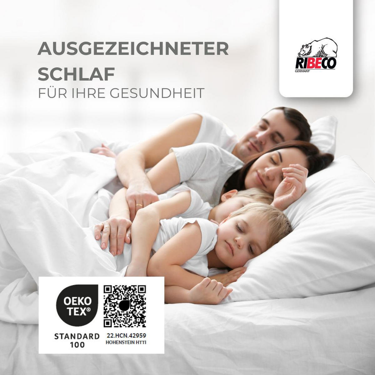 BETTDECKE - Weiß/Grau, Basics, Textil (240/220cm) - RIBECO