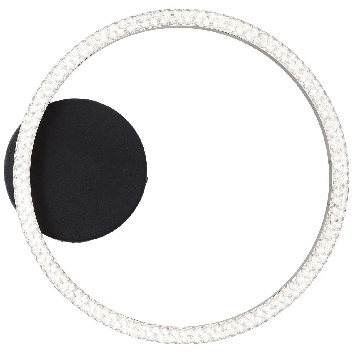 LED-DECKENLEUCHTE    31/30/5 cm  - Schwarz, Design, Kunststoff/Metall (31/30/5cm) - Brilliant