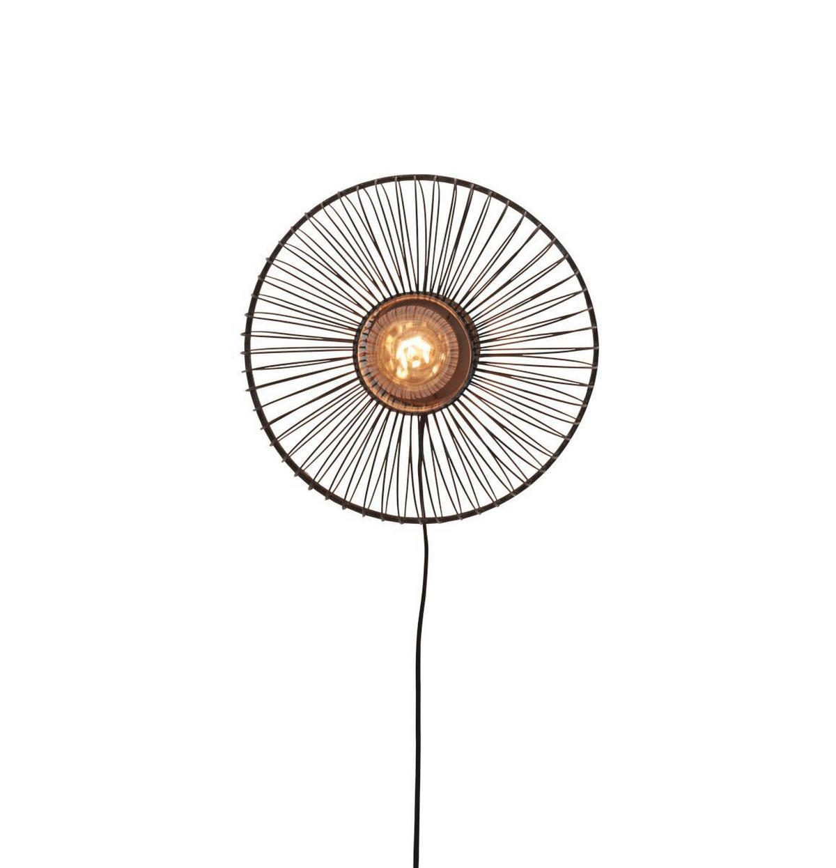 WANDLEUCHTE GOOD&MOJO  38/25/38 cm   - Schwarz, Trend (38/25/38cm) - Good & Mojo