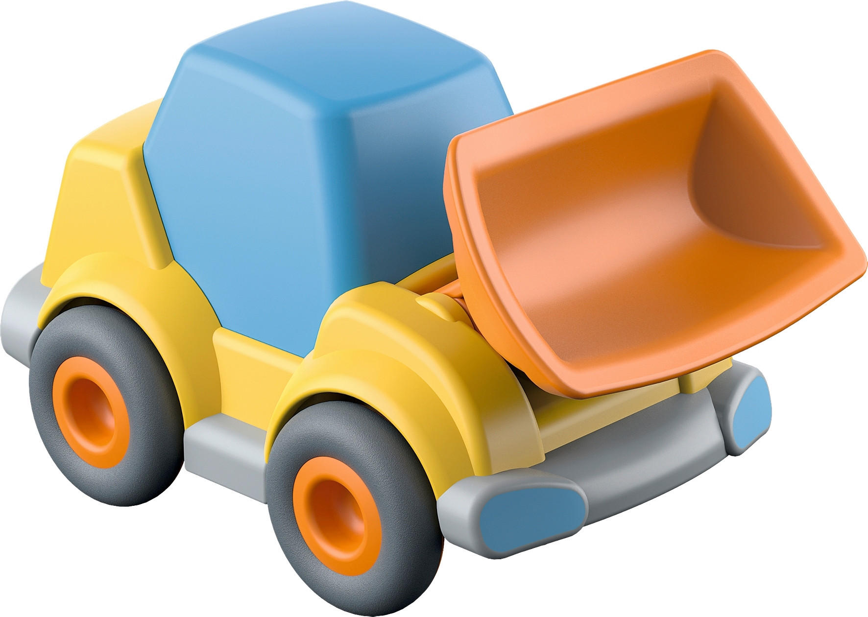 Haba Radlader Kullerbü Blau, Gelb, Grau, Orange 9x6.5x6 cm