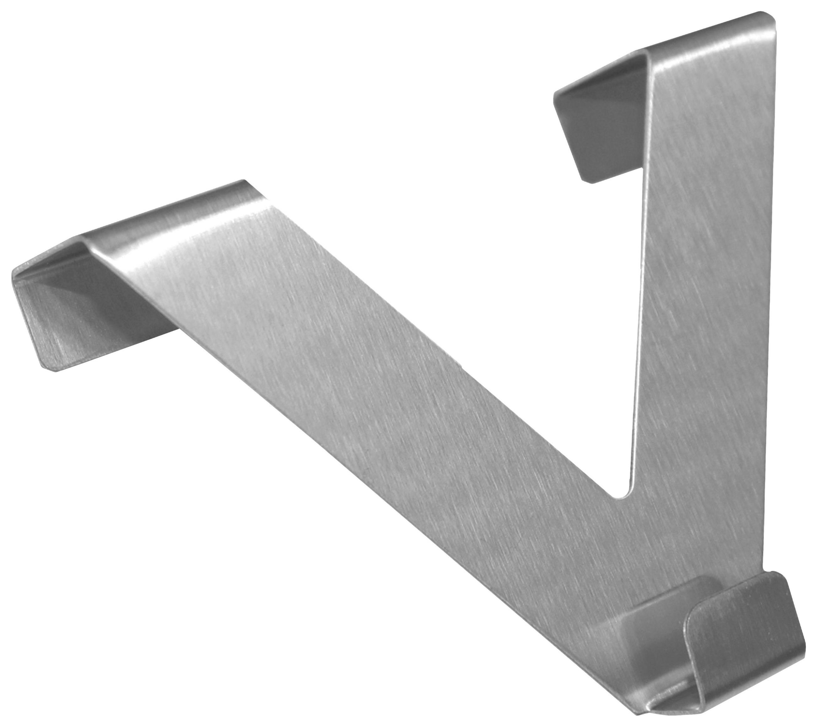 TÜR- UND FENSTERHAKEN  - Silberfarben, Basics, Metall (10cm)