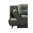 SCHLAFSOFA  in Flachgewebe Grün  - Schwarz/Grün, Design, Textil/Metall (210/92/107cm) - Novel