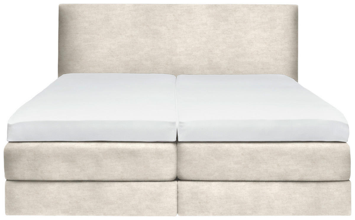 BOXSPRINGBETT 160/200 cm  in Creme  - Creme, Konventionell, Holz/Textil (160/200cm) - Dieter Knoll
