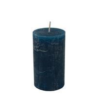 STUMPENKERZE 6,8/12 cm  - Petrol, Basics, Naturmaterialien (6,8/12cm) - Ambia Home