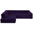 WOHNLANDSCHAFT in Textil Violett - Chromfarben/Violett, Design, Textil/Metall (222/323cm) - Beldomo Style WOHNLANDSCHAFT in Textil Violett - Chromfarben/Violett, Design, Textil/Metall (222/323cm) - Beldomo Style