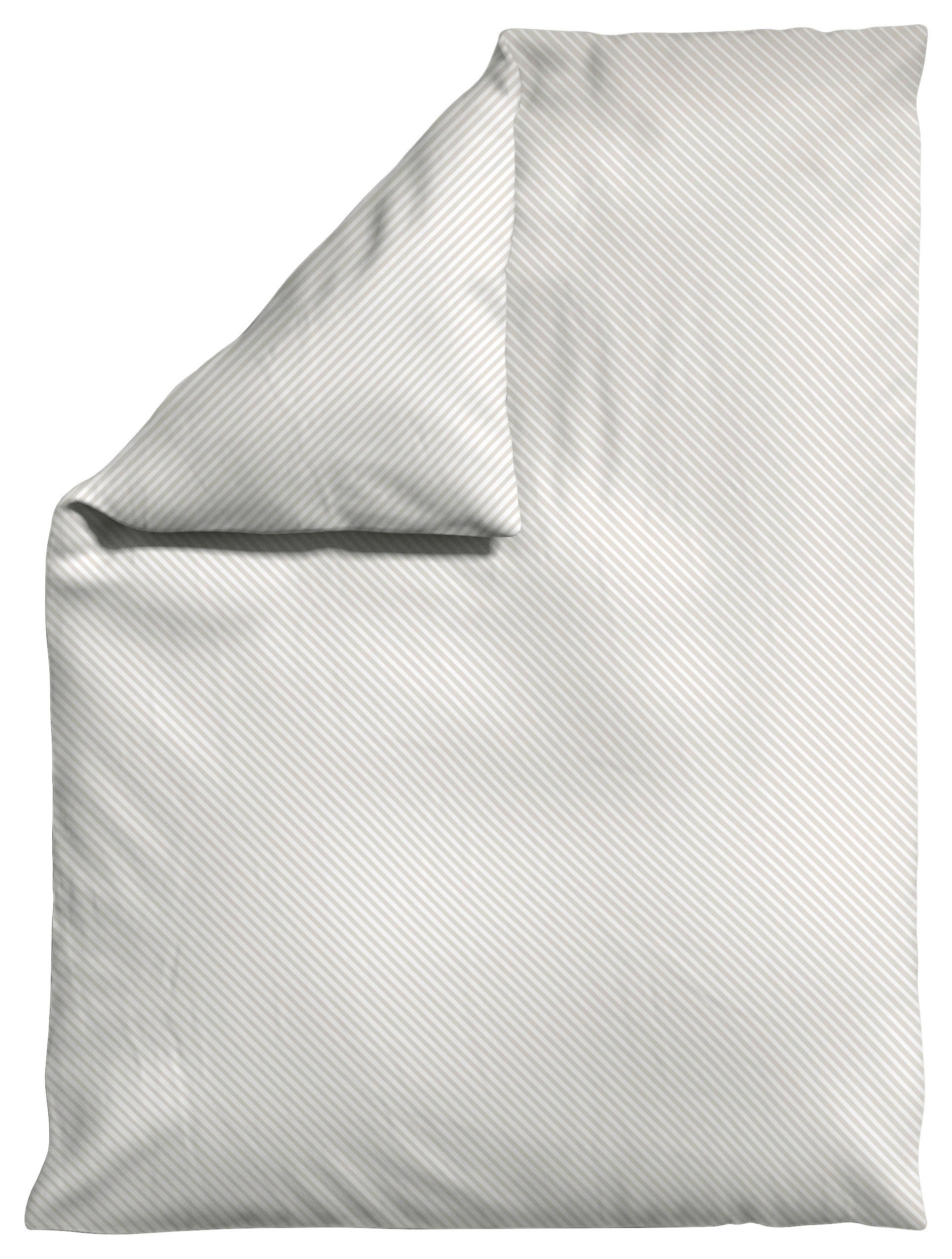 BETTDECKENBEZUG Woven Satin Fade Makosatin  - Taupe/Weiß, Basics, Textil (135-140/200cm) - Schlafgut